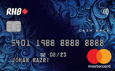 RHB Cash Back Mastercard Credit Card