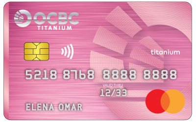 OCBC Titanium Mastercard Pink